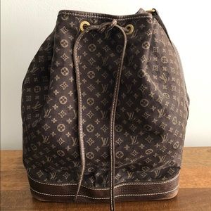 Louis Vuitton Ebene Monogram Mini Lin Large Noe